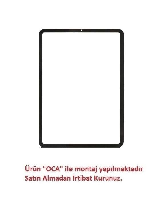 Apple İpad Pro 11 4.Nesil A2759 Siyah Ön Cam Lens