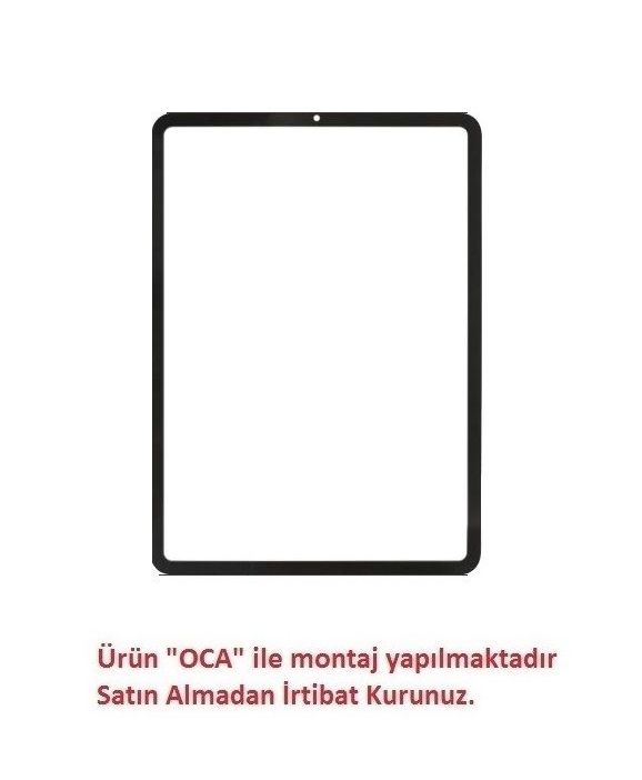 Apple İpad Pro 11 4.Nesil A2761 Siyah Ön Cam Lens