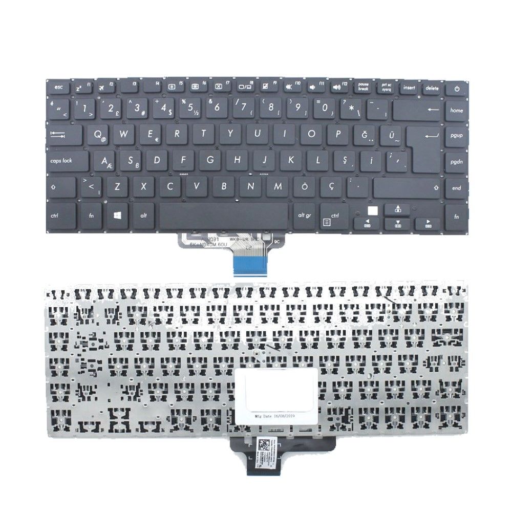 Asus S510UQ-BQ266T S510UQ-BQ261T Klavye Tuş Takımı Siyah TR