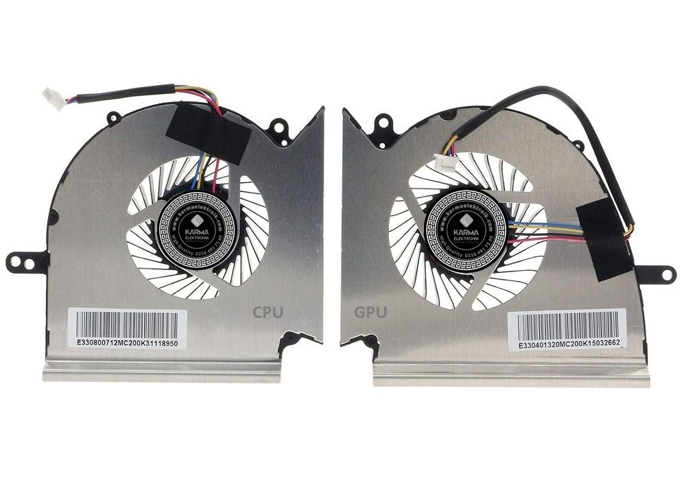 MSI MS-17E4 Notebook Cpu ve Gpu Fanı, Sağ-Sol SET (Msi)