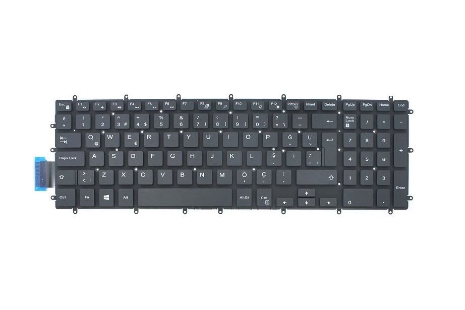 Dell inspiron 15 5665 5765 5767 Notebook Klavyesi - Siyah - TR