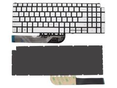 Dell 5594 5598 7590 7591 Notebook Klavyesi - Gümüş -  Gri - TR