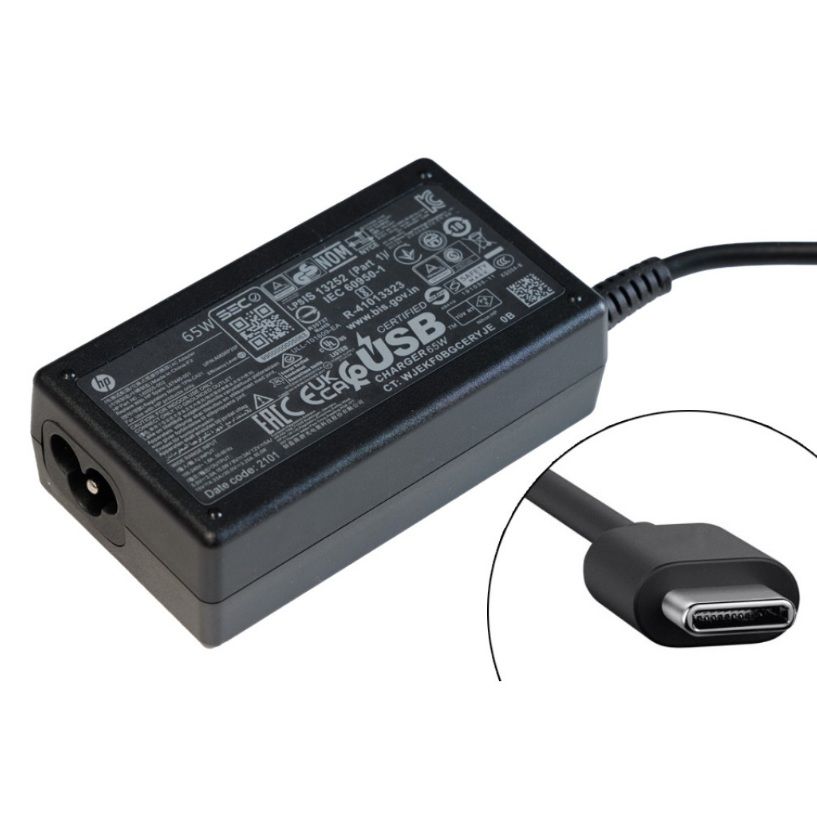 Hp ProBook 650 G8 Serisi Uyumlu Adaptör, Şarj Aleti Cihazı 65W Usb-C, Type-C (Orjinal Hp)