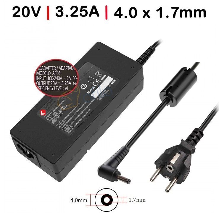 Lenovo ideaPad 3-17ITL6 Type 82H9 Uyumlu Adaptör, Şarj Aleti Cihazı 65W