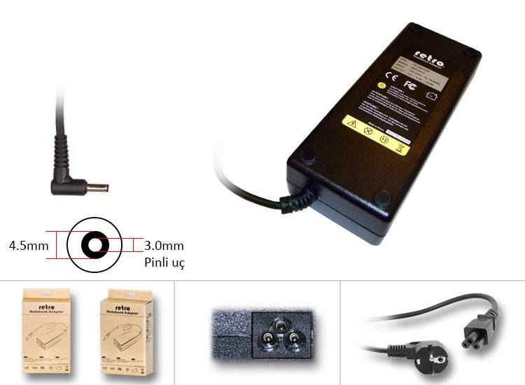 HP 15-DA1030NT 15-DA1031NT Şarj Adaptörü (130W) 19.5V/6.67A