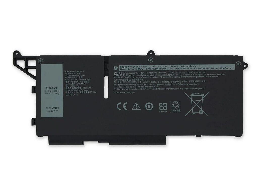 Dell Latitude 5530, 293F1 Uyumlu Notebook Bataryası, Laptop Pili - Ver.2 - 3 Cell / RDL-261