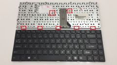 Haier JW6 Notebook Klavye (Siyah TR)