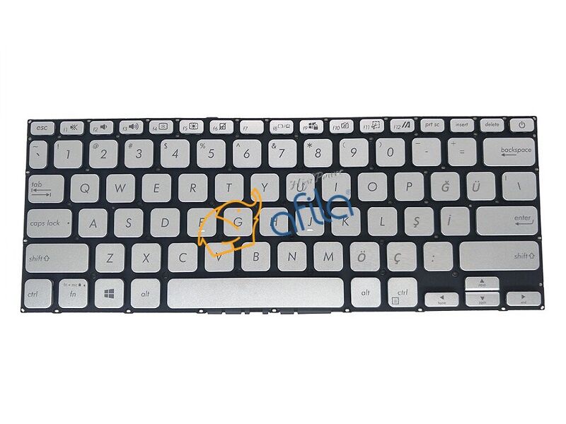 Asus VivoBook 14 X415JA-BV012 Notebook Klavyesi (Gri TR)