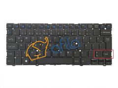 Casper Nirvana X400.1155-8V00T-G-F Notebook Klavyesi, Laptop Tuş Takımı (Siyah TR) - Ver.2