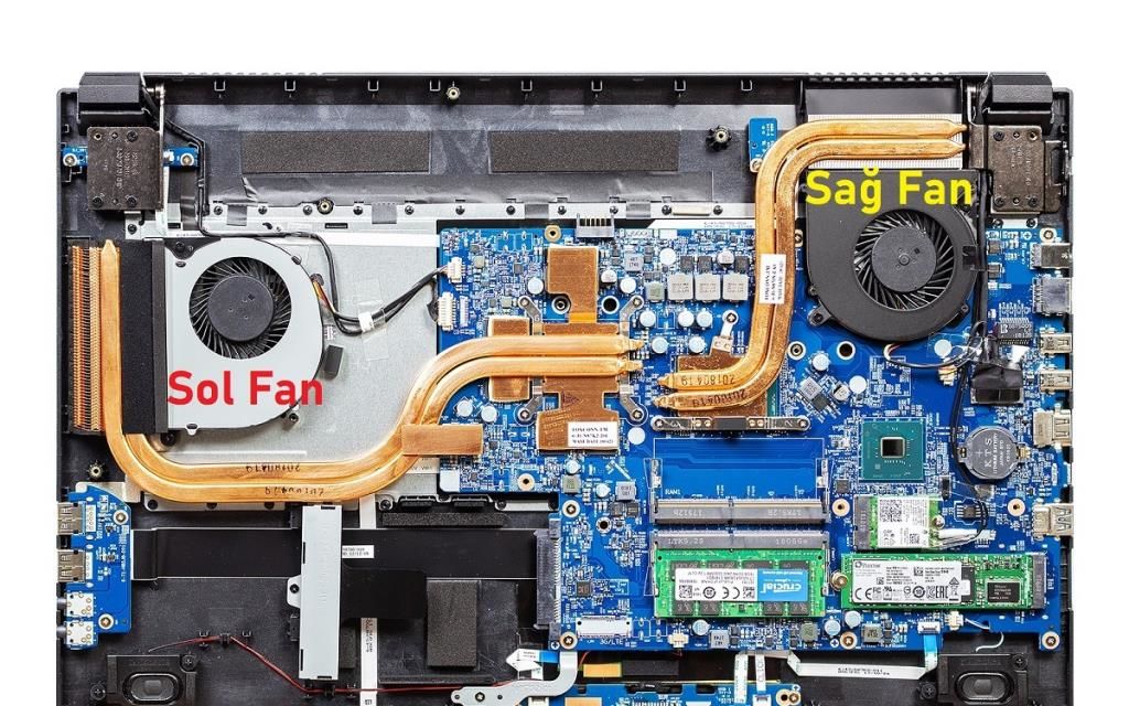 Monster Abra A7 V8.1.2 GPU, VGA Ekran Kartı Fanı (Sol Fan) - 4 Pin