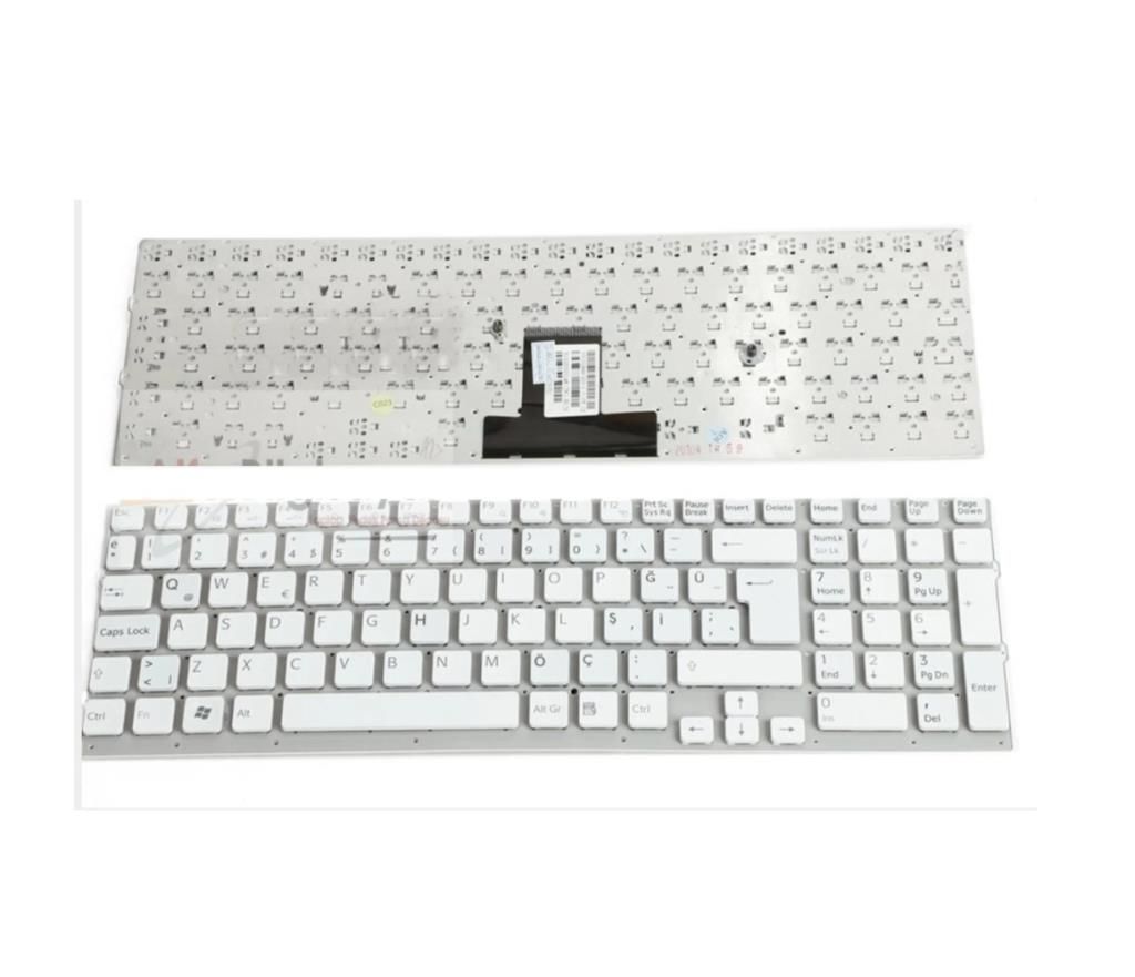 Sony Vaio PCG-71211L PCG-71211W  Notebook Klavyesi - Beyaz - TR