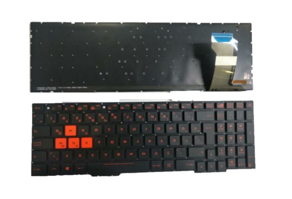 Asus GL553VW-DM086T Notebook Klavye - Siyah - TR - Işıklı - Ver.2
