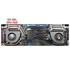 Asus TUF Dash F15 FX517ZM-HN118W05 uyumlu Notebook Gpu Fanı / Ver.2 R - 12V