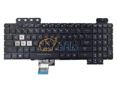 Asus FX505G FX705D Notebook Klavyesi - Siyah - TR - Işıklı - Ver.2 - RGB