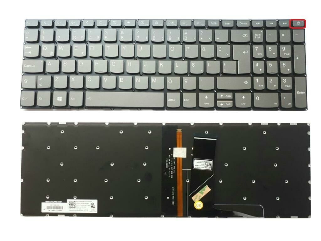 Lenovo ideaPad 320-15ABR Notebook Klavye - Tuş Takımı TR ışıklı