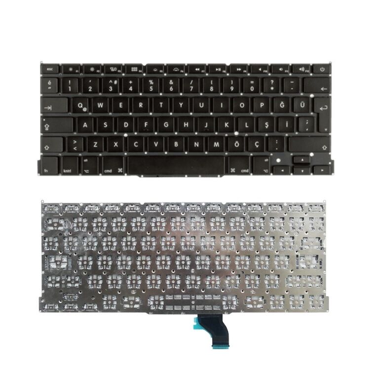 Apple Macbook Pro 13 A1502 2013 Klavyesi - Siyah - TR / B.Enter