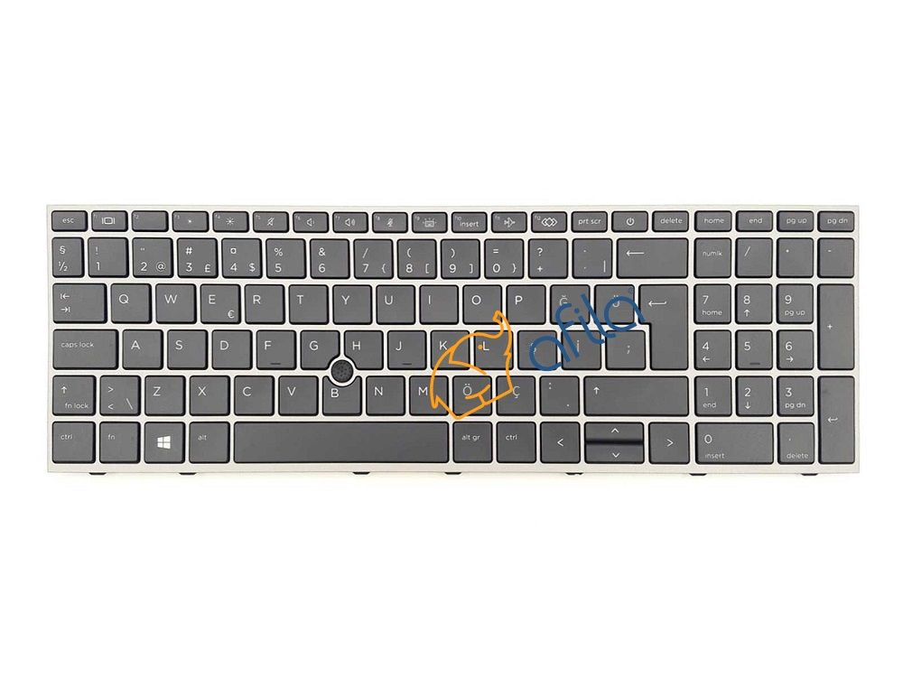 HP ZBook Fury 15 G7 (2C9W3EA) Notebook Klavyesi, Tuş Takımı (Siyah TR) ışıklı