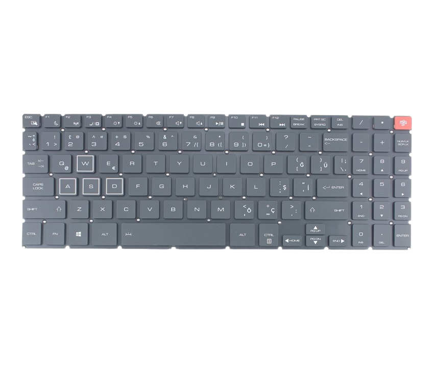 Casper Excalibur G900.1180-D770X-B Notebook Klavyesi Siyah TR (RGB)