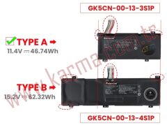 Monster Abra A5 V14.1, A5 V14.1.1 Notebook Bataryası, Laptop Pili (3Cell)