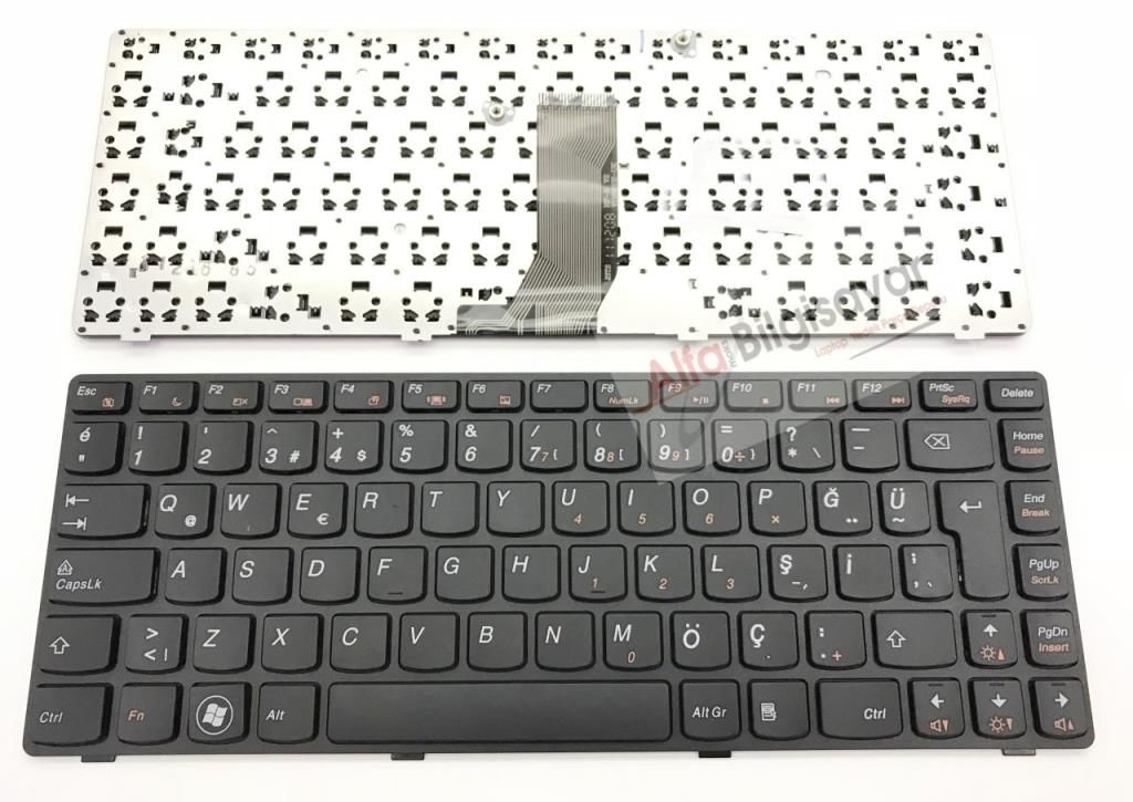 Lenovo V370, V370A, V370G Notebook Klavye - Tuş Takımı / Siyah - TR - Adaptasyonlu