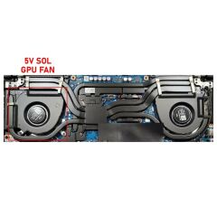 Asus TUF Dash F15 FX517ZM-HN118A16 uyumlu Notebook Gpu Fanı / Ver.1 R - 5V