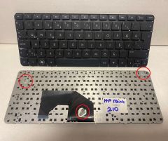 Hp Mini 210-3000 210-4000 210-4100 Notebook Klavye - Tuş Takımı, Siyah - TR (Çerçevesiz)