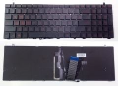 Monster Abra A5 V8.1 Notebook Klavyesi (Siyah TR) Kırmızı Tuşlu / ışıklı