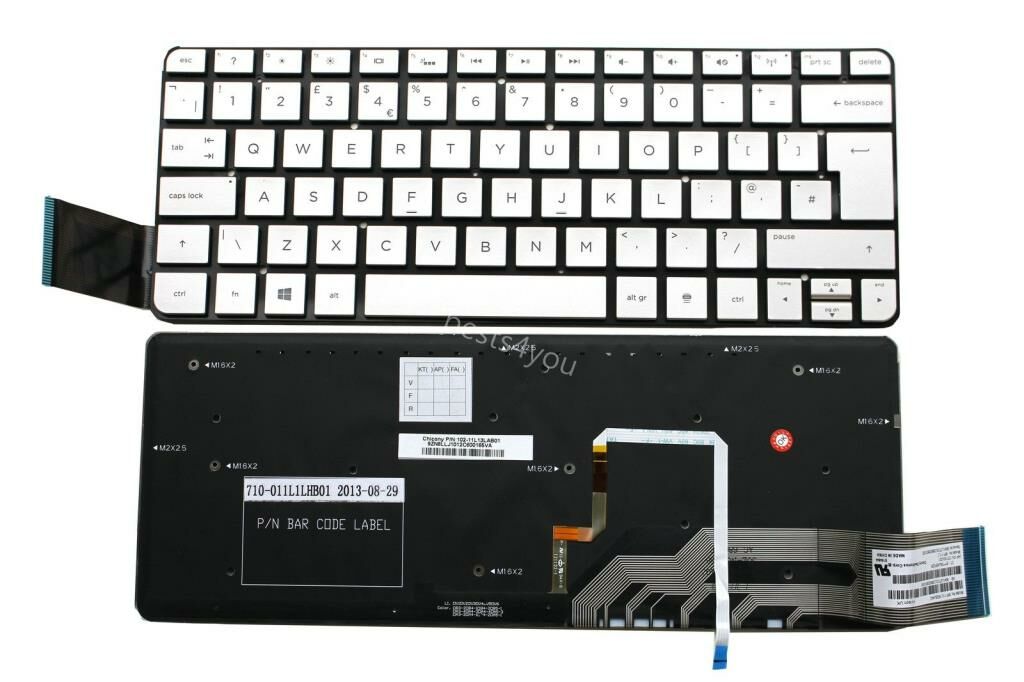 Hp Spectre 13-h200 x2 Notebook Klavyesi - Siyah - TR - Backlit / KL0946LD