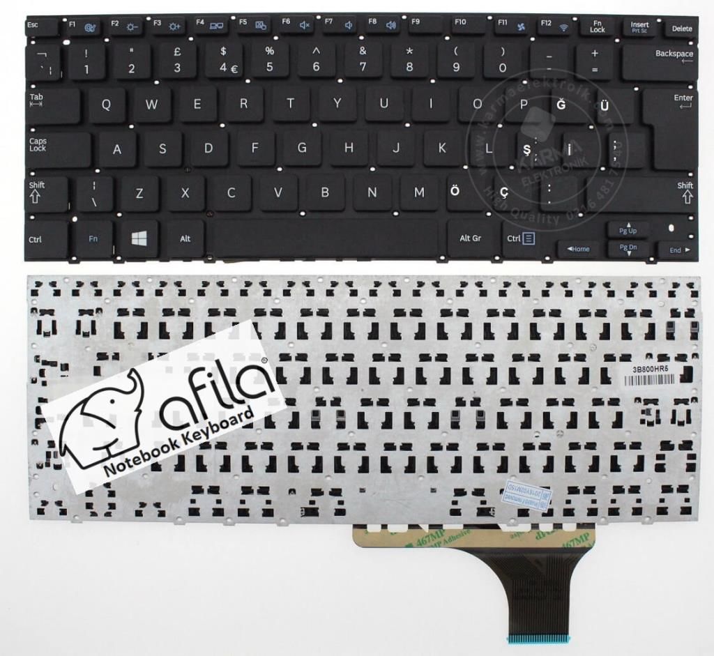 Samsung V133660BS1 V133660BK1 Notebook Klavye - Siyah - TR