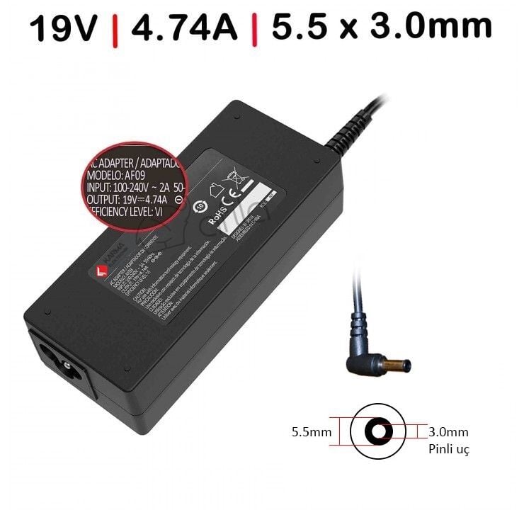 Samsung NP-Q1, NP-Q1U Notebook Adaptörü Şarj Cihazı 90W