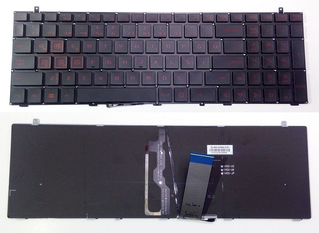 Monster Abra A5 V10.1 Klavye Siyah / Kırmızı TR ışıklı