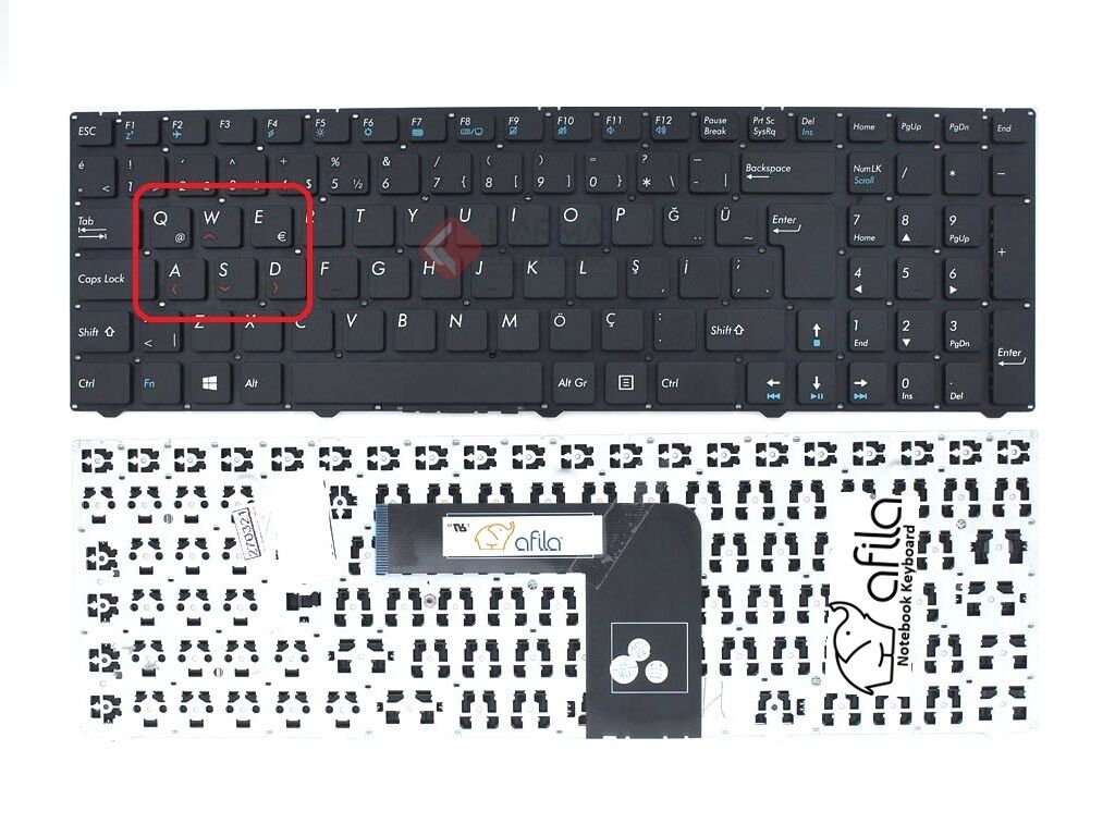 Casper Nirvana C300, C500, C510, PG-D15, V150062JK Notebook Klavye - (Siyah TR) V2 / KL0935V2