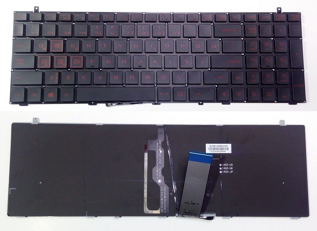 Monster Abra A5 V8.1.1 Klavye Siyah / Kırmızı TR ışıklı