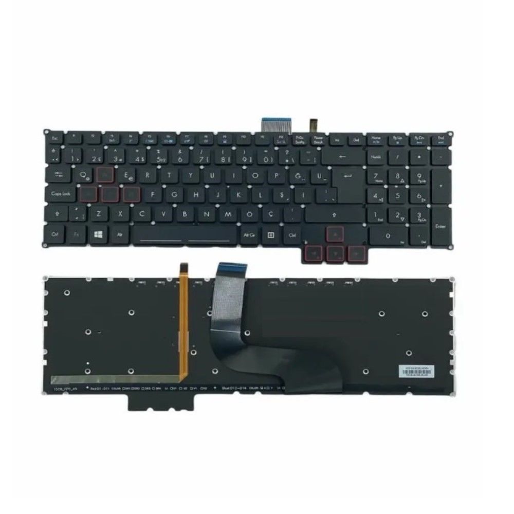 Acer Predator 17 15 G9-591 G9-591G Notebook Klavye Işıklı