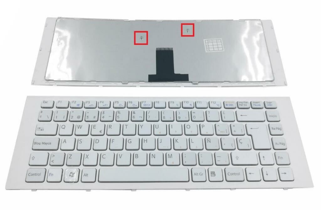 Sony Vaio VPC-EG37YC/P, VPC-EG37YCP Notebook Klavyesi (Beyaz TR)