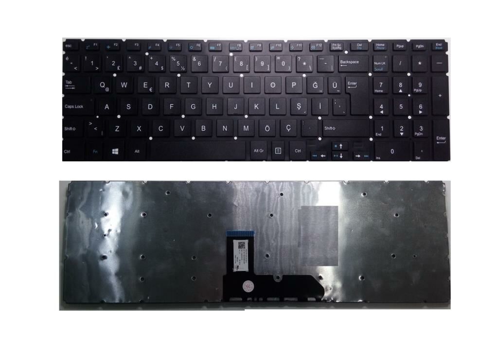 Casper Nirvana F650.8250-8T45T-G Notebook Klavyesi Siyah TR