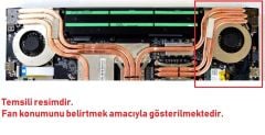 MSI GE72 Apache 7RD-065XTR, 7RD-404TR Notebook CPU-İşlemci Fanı - Ver.2 (4 Pin)