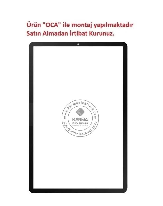 Samsung Galaxy TAB S6 LITE 10.4'' SM-P610 SM-P615 SM-P617 Lens, Siyah Cam