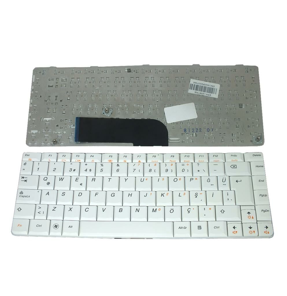 Lenovo U350, Y650, Y650A Serisi Notebook Klavyesi Beyaz TR 25-00828 V-101020AK1