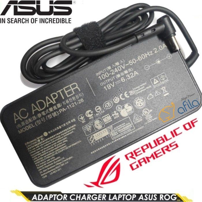 Asus GL553VD-DM793T Notebook Adaptörü, Şarj Aleti Cihazı 120W