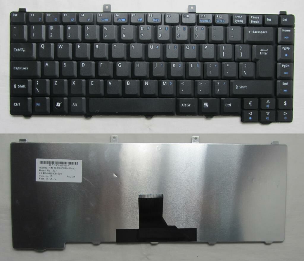 Acer 3000 3500 3620 5000 Notebook Klavyesi - Siyah - TR
