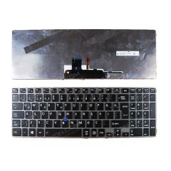Toshiba Tecra Z50 Z50-A Notebook Klavyesi - Siyah - TR - Işıklı