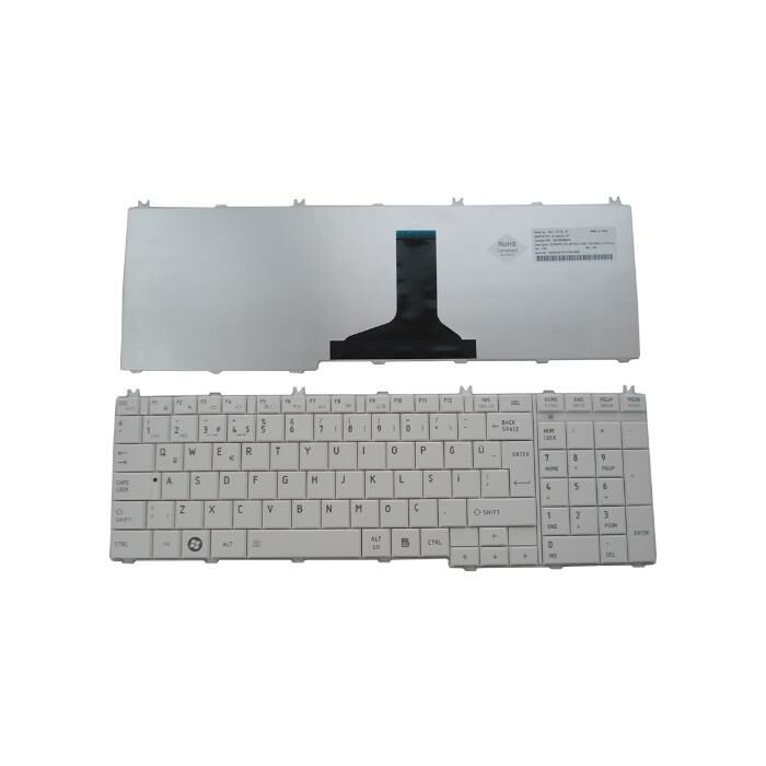 Toshiba Satellite L675D-S7040, L675D-S7040GY Klavye (Beyaz TR)
