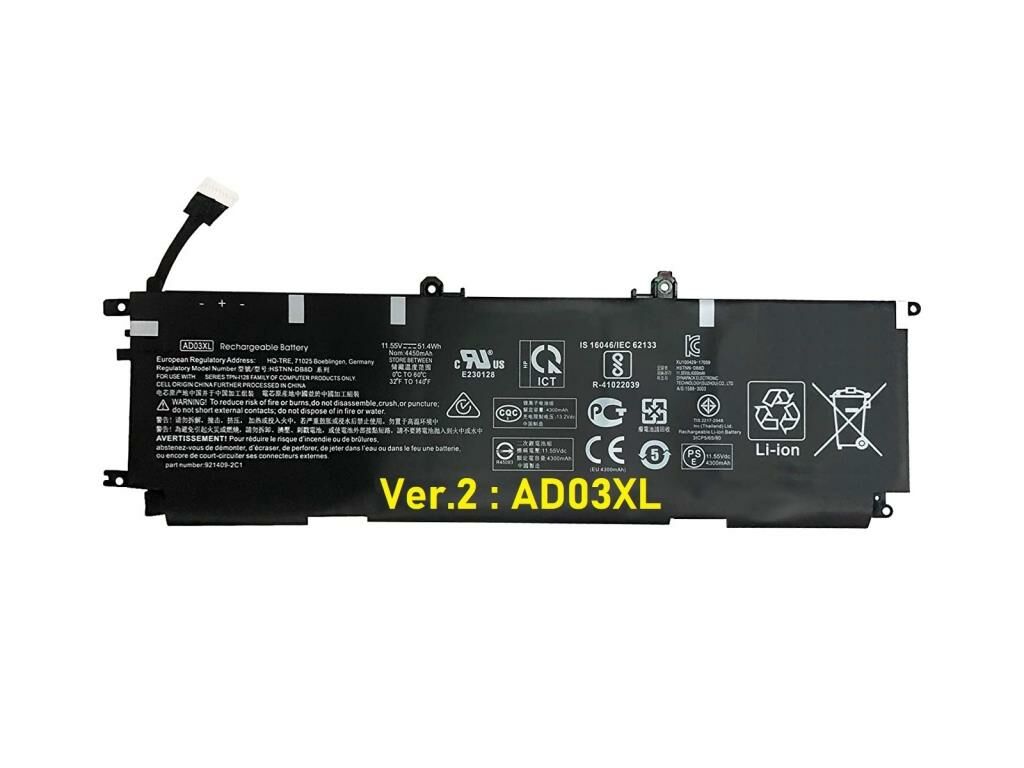 Hp Envy 13-ad, 13-ad000, 13-ad100 (Ver.2), AD03XL Notebook Bataryası, Pili / RHL-153