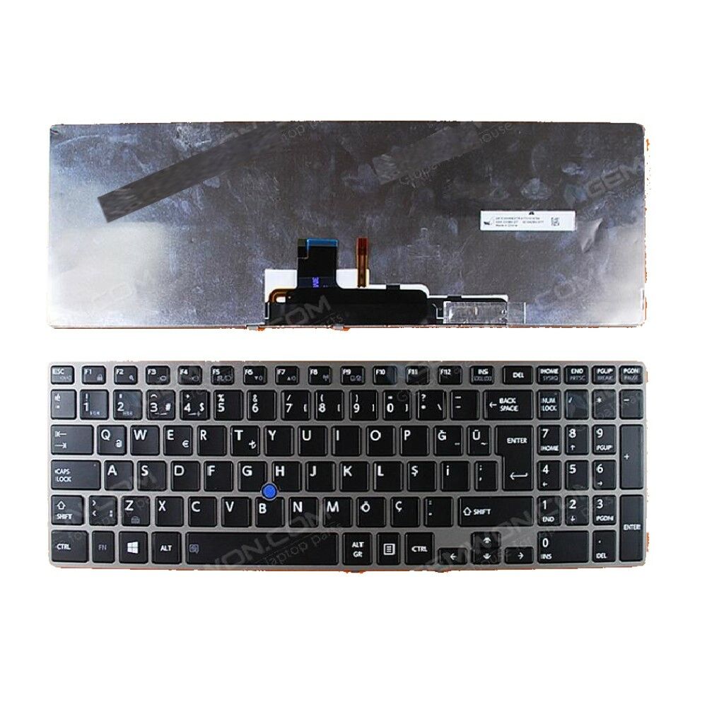 Toshiba Z50-A-12C Z50-A-13D Notebook Klavye- Siyah - TR - Işıklı