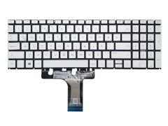 HP Pavilion 15-eg0019nt (4H1U2EA) Uyumlu Notebook Klavyesi, Laptop tuş Takımı (Silver, Gri TR)