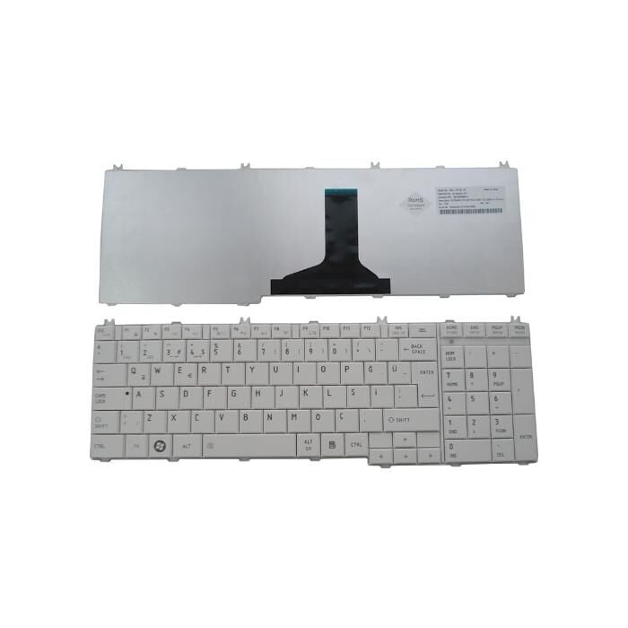 Toshiba Satellite L675D-S7050, L675D-S7052 Klavye (Beyaz TR)