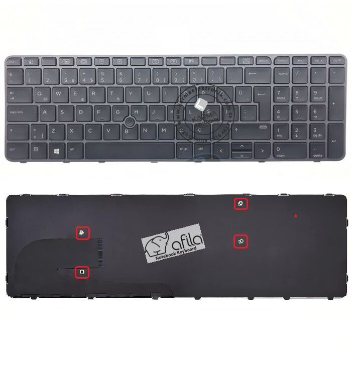 Hp EliteBook 850 G3 Notebook Klavyesi - Siyah - TR / KL0015
