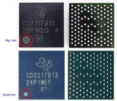 CD3217B13 BGA IC Chip şarj Entegresi MacBook A1989 A1990 A2289 A2337 A2338 (Küçük Nokta)