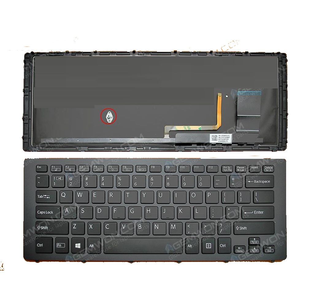Sony SVF15N15STS SVF15N17STB Notebook Klavyesi (Siyah TR) Işıklı